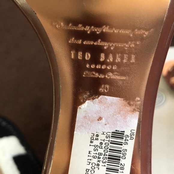 ⭕️ PRICE FIRM Ted Baker Size 40/10 Biah Studded Block Heels - Picture 13 of 13